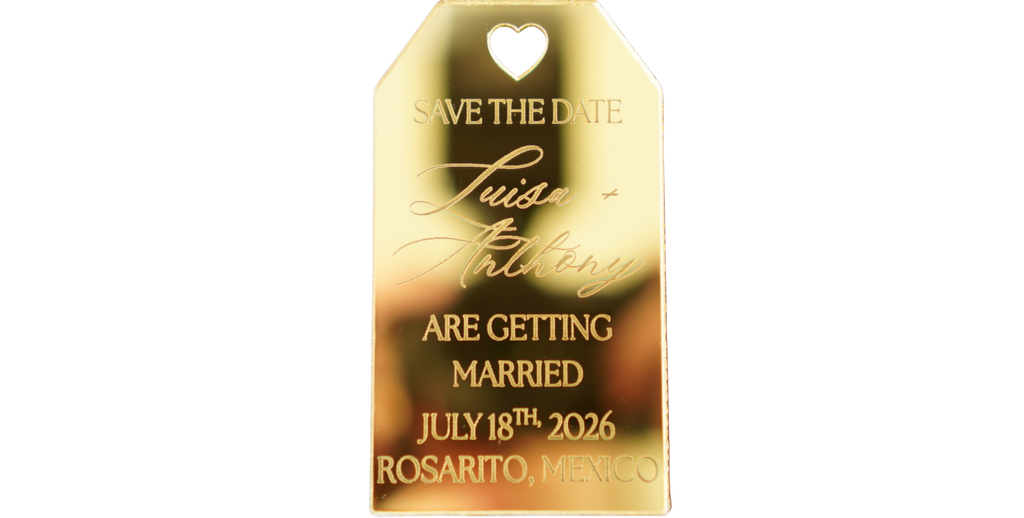 Luxury Acrylic Save the Date Magnet