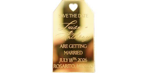 Luxury Acrylic Save the Date Magnet