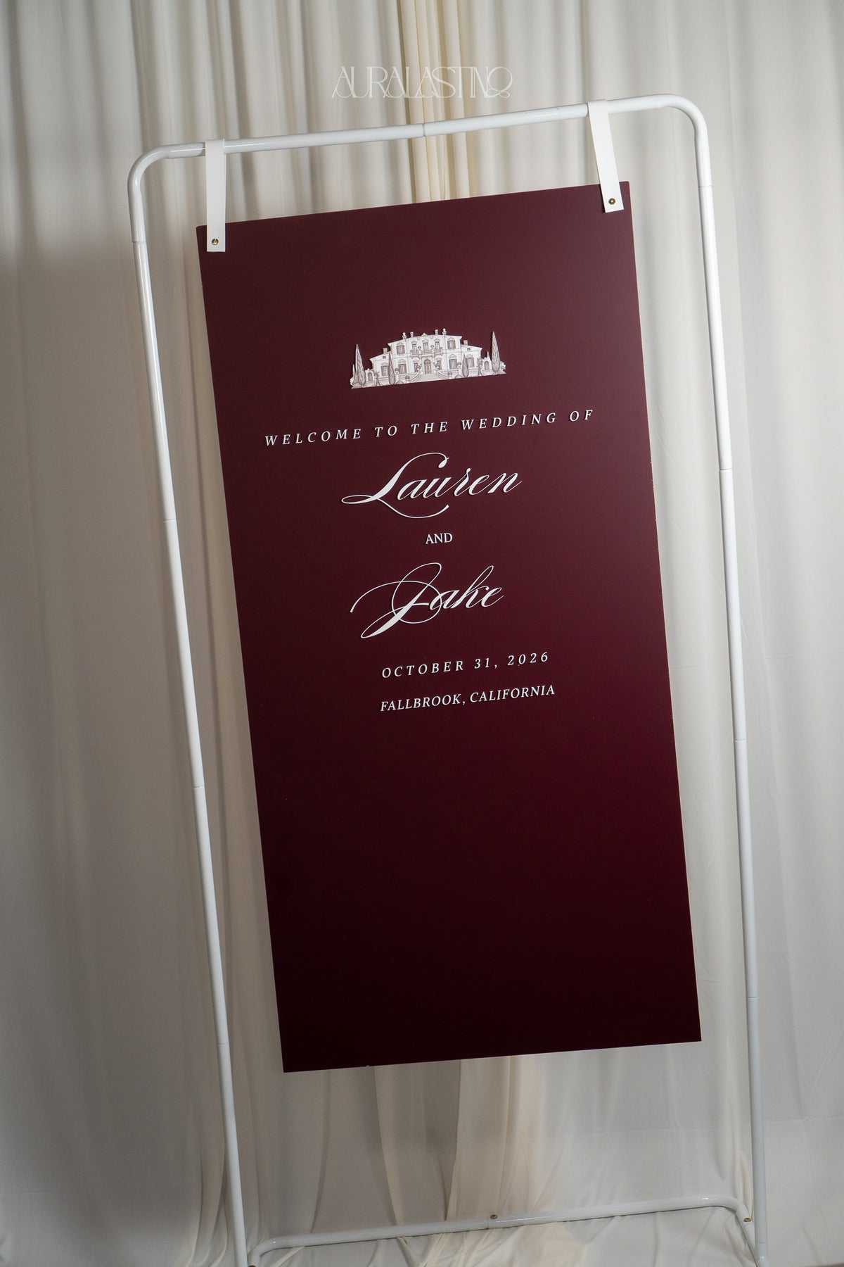 CUSTOM ACRYLIC WELCOME SIGN